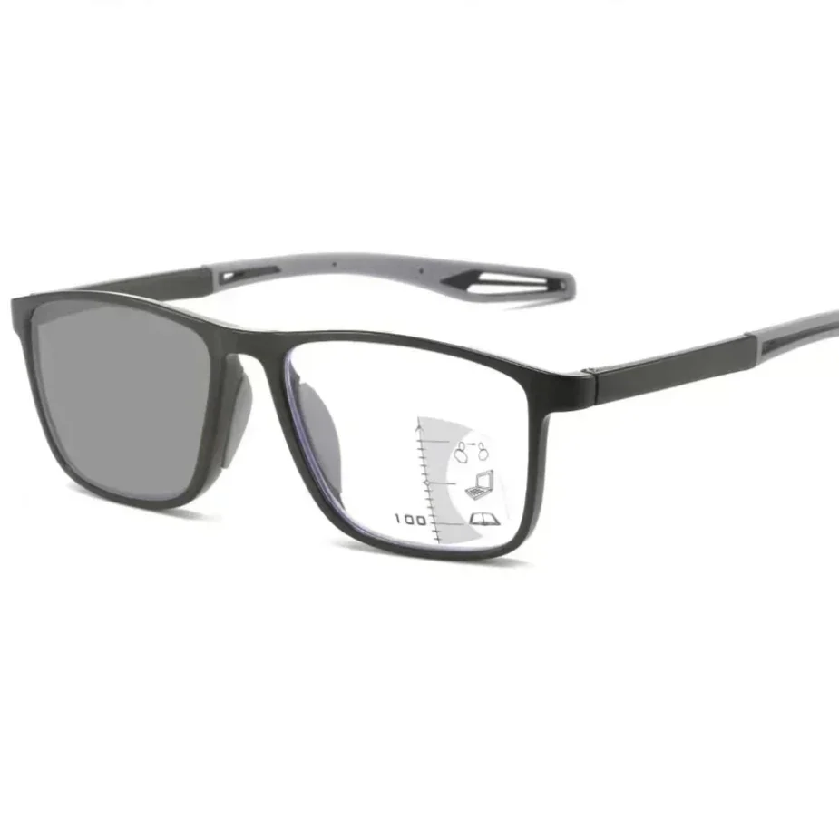 Photochromic Reading Glasses with Blue Light Filter and TR90 Frame