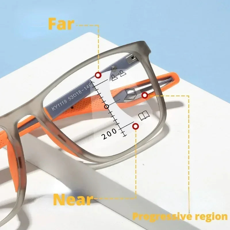 Photochromic Reading Glasses with Blue Light Filter and TR90 Frame