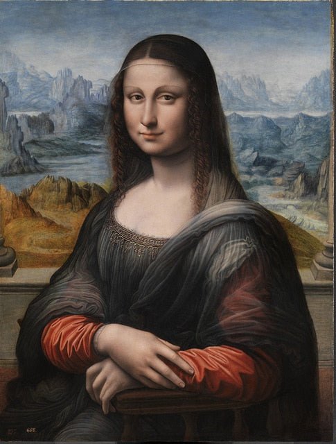 Funny Mona Lisa Canvas Art Print