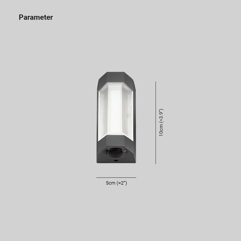 Double Light Outdoor Wall Lamp - Weather Resistant LED in Black or White