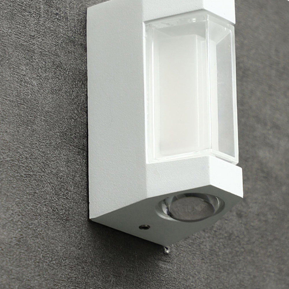 Double Light Outdoor Wall Lamp - Weather Resistant LED in Black or White