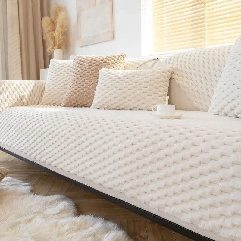 Non-Slip Polyester Sofa Cover for Enhanced Comfort and Style