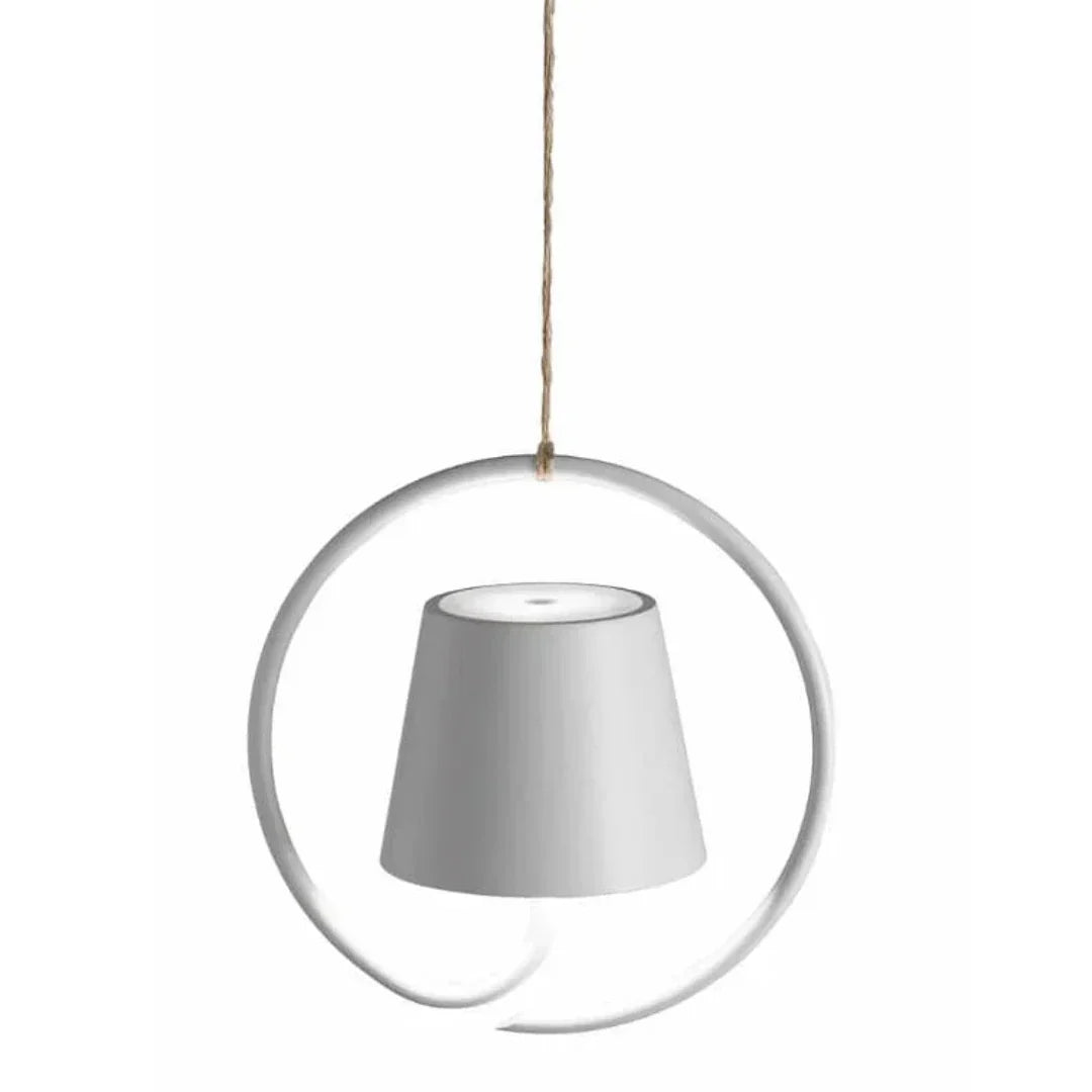 Modern Metal and Glass Pendant Light with LED Warm White Illumination