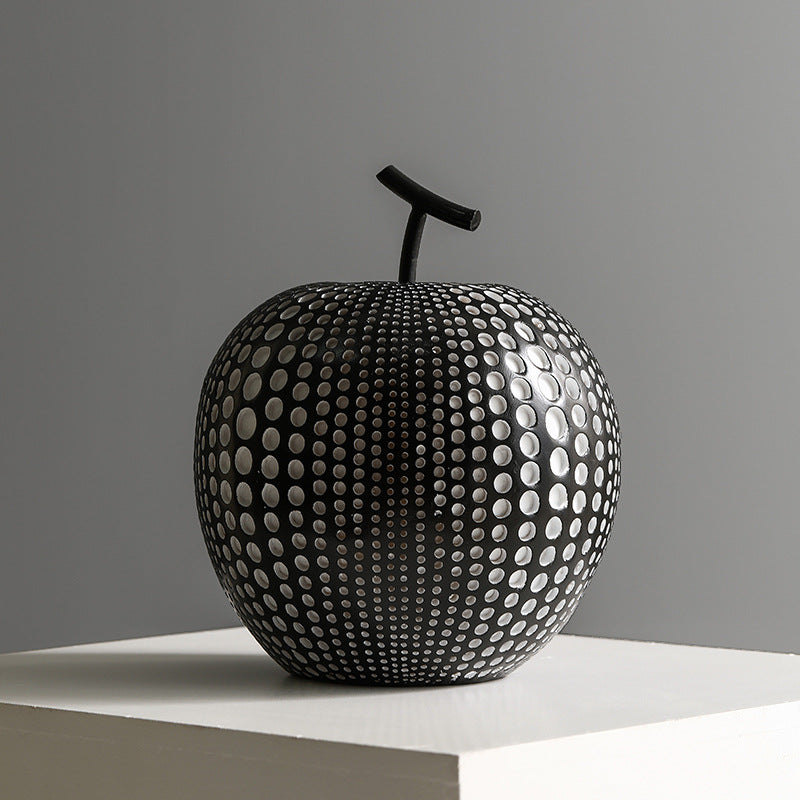 Monochrome Fruit Resin Art Piece