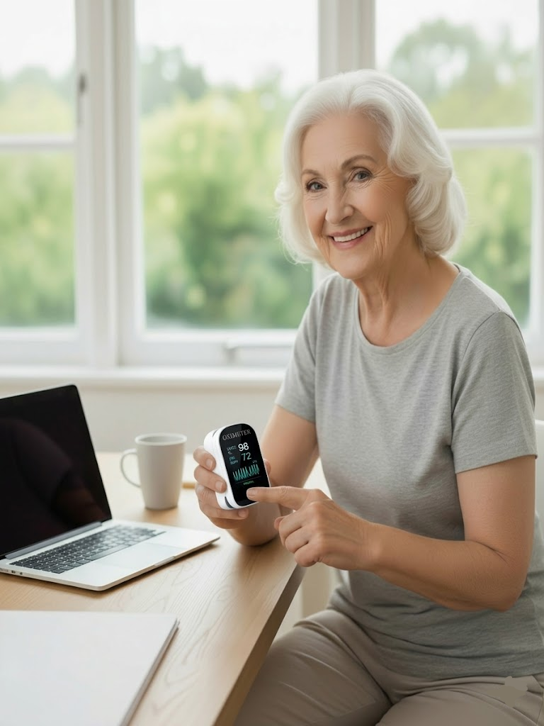 Non-Invasive Digital Fingertip Oximeter Monitor