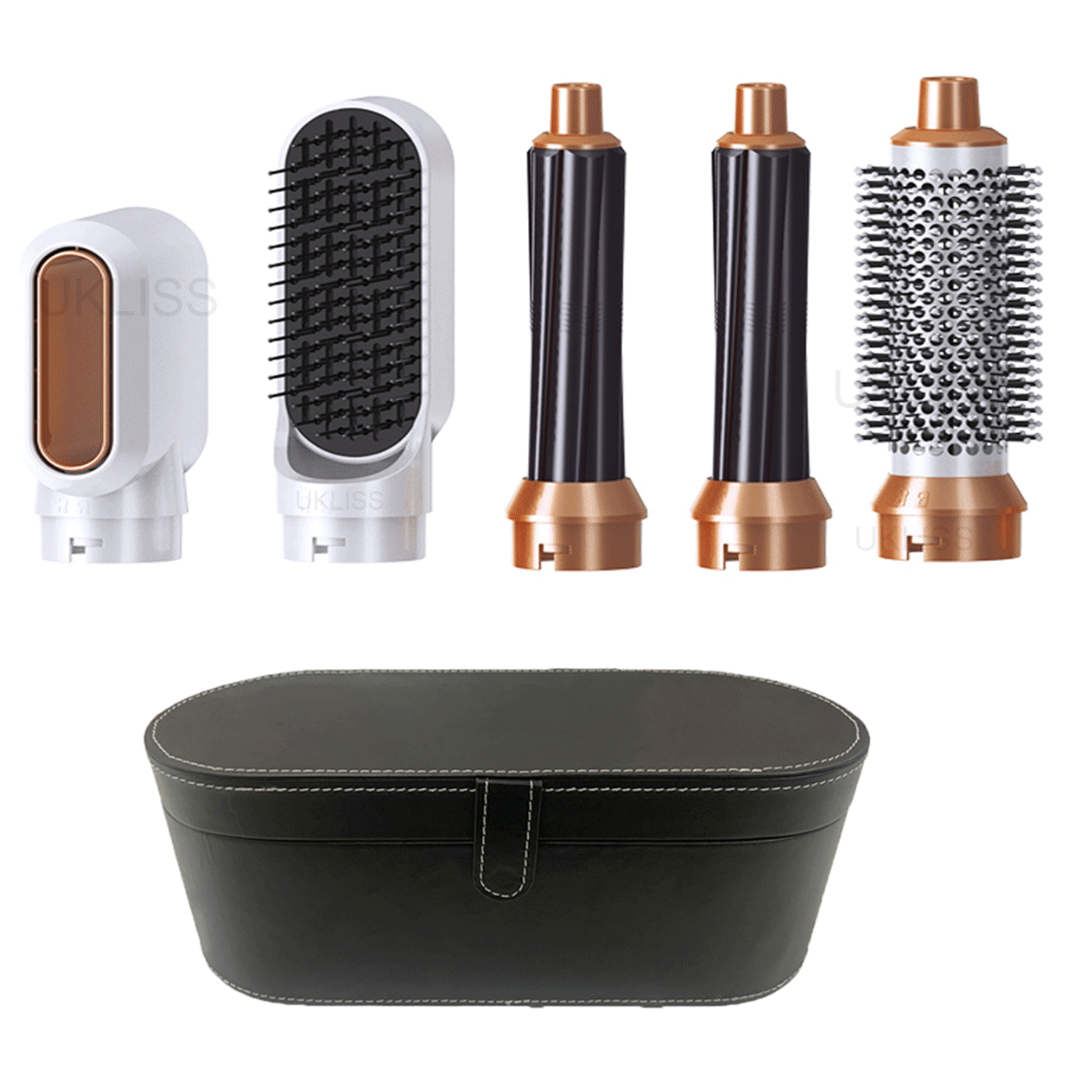 5-in-1 Hair Styler with Adjustable Heat and Airflow for Drying, Straightening, and Curling