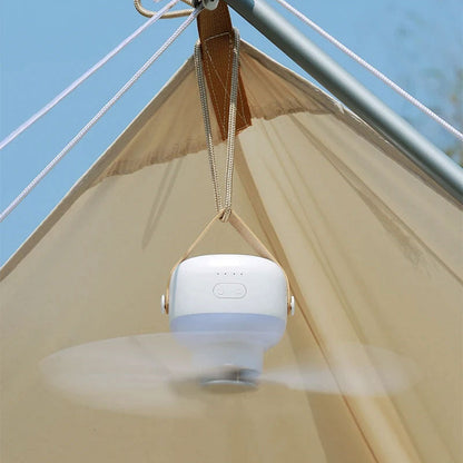 Wireless Portable Fan with Remote Control and LED Light
