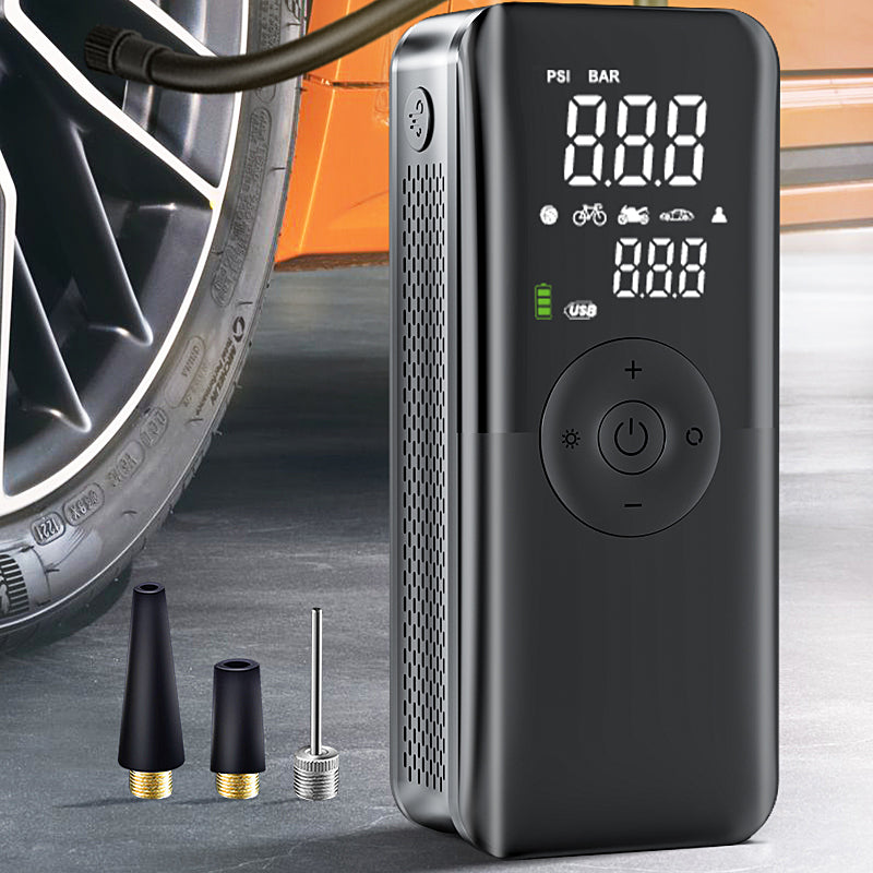 Compact Wireless Tire Pump with Built-in Light