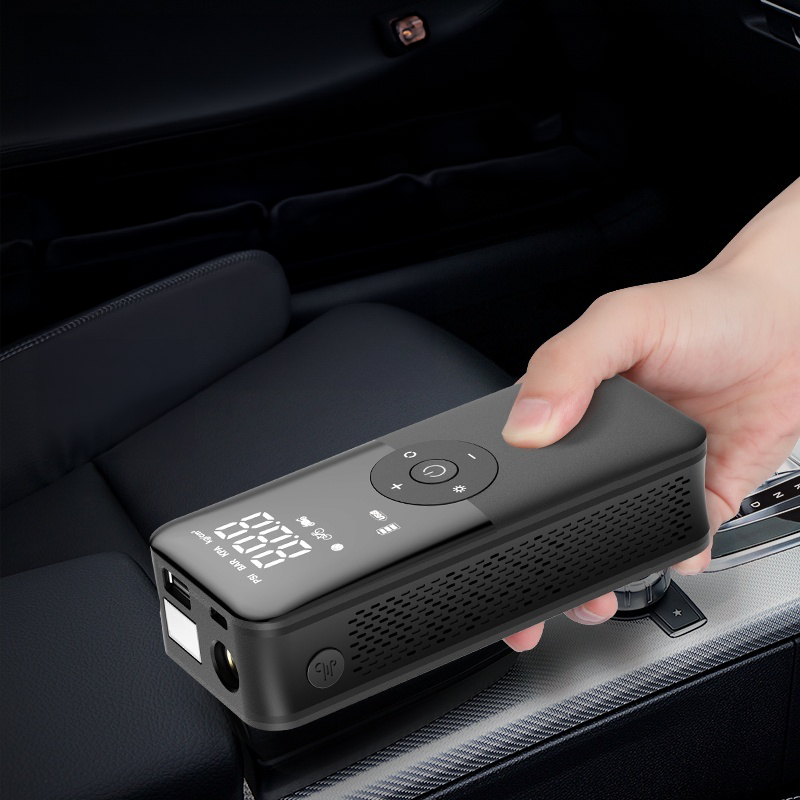 Compact Wireless Tire Pump with Built-in Light