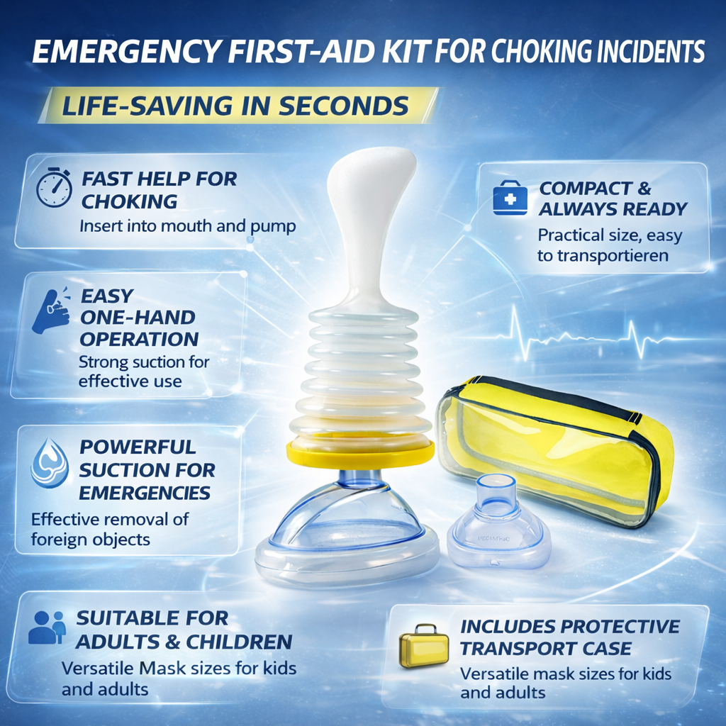 Airway Blockage Emergency Rescue Kit - Compact & Reusable