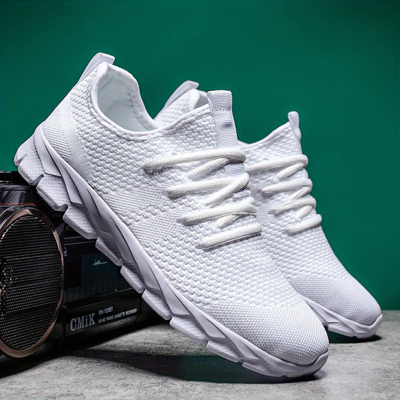Lightweight Slip-On Running Shoes with Breathable Mesh and Flexible Sole