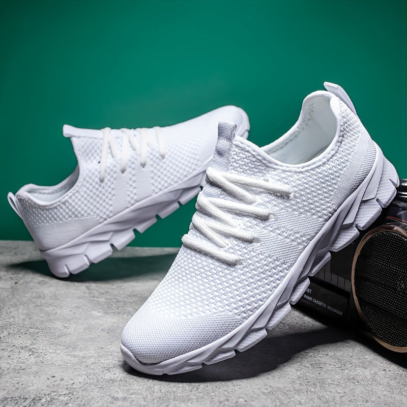 Lightweight Slip-On Running Shoes with Breathable Mesh and Flexible Sole