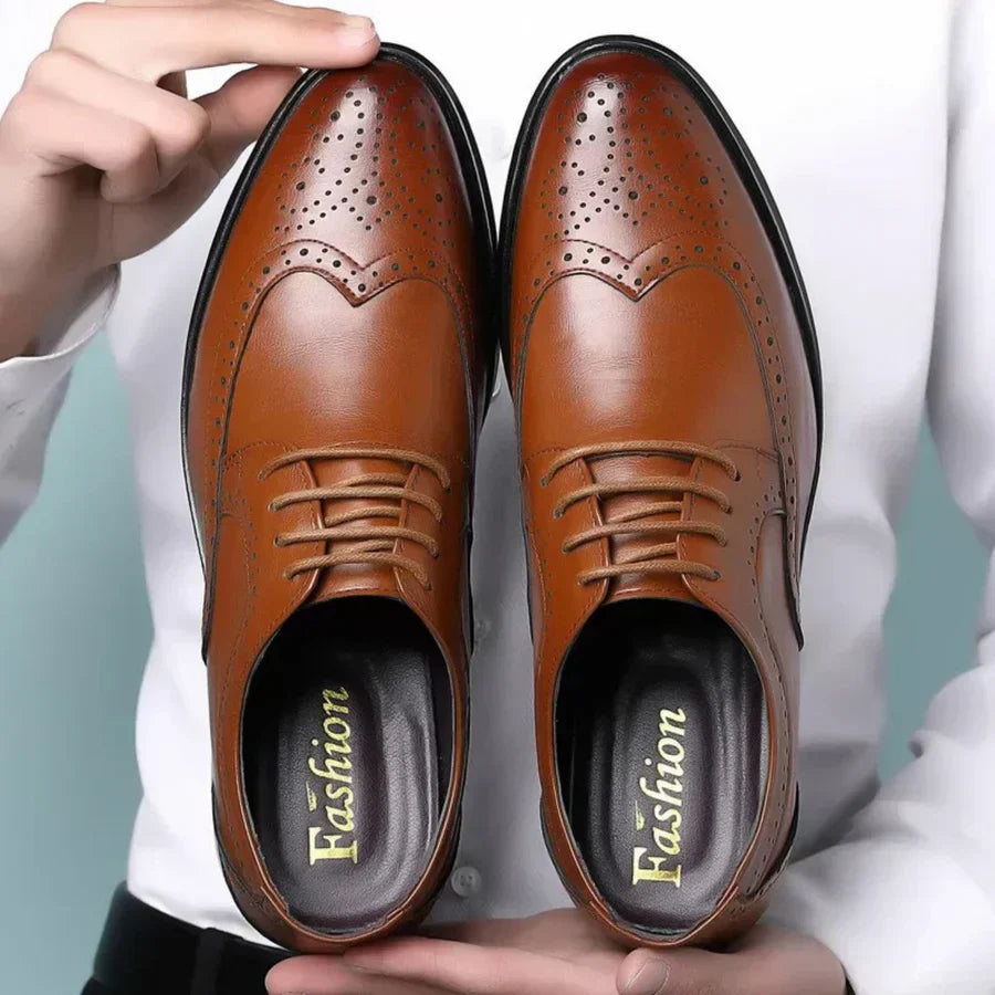 Stylish Leather Supportive Men's Dress Shoes