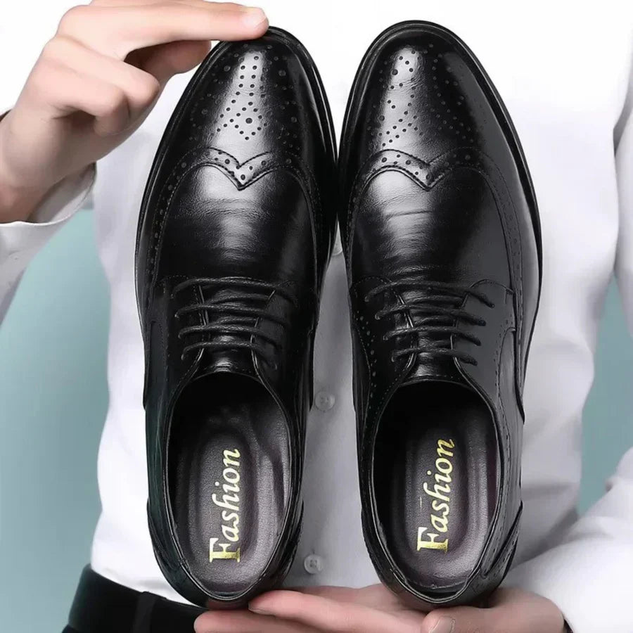 Stylish Leather Supportive Men's Dress Shoes