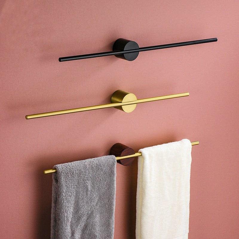 Aluminum Wall-Mounted Towel Rack in Modern Style