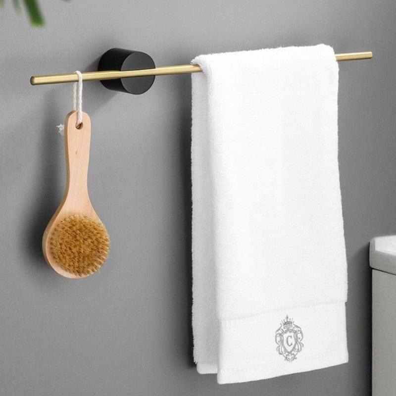 Aluminum Wall-Mounted Towel Rack in Modern Style