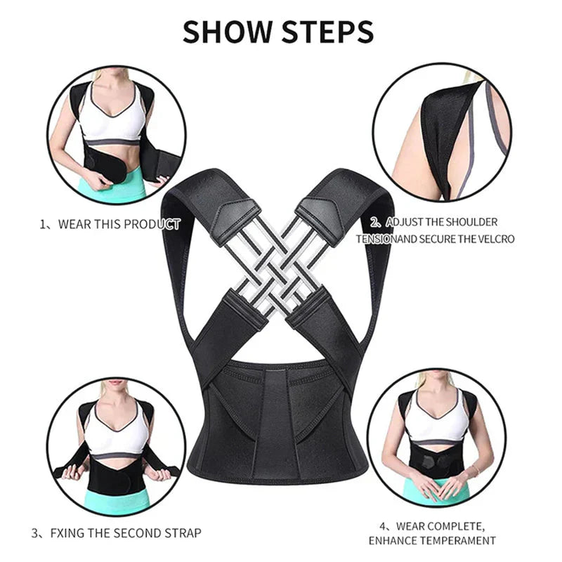 Ergonomic Back Stabilizer for Improved Posture and Pain Relief