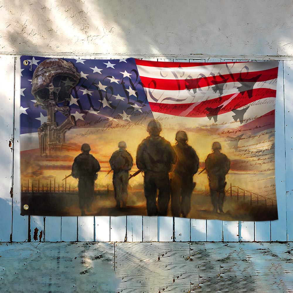 All Gave Some Some Gave All American Flag - Durable Canvas Tribute for Memorial Day & Veterans Day