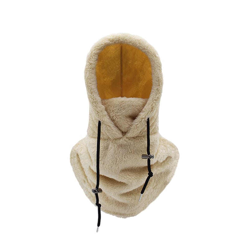 Plush-Lined Adjustable Hood for Skiing and Biking