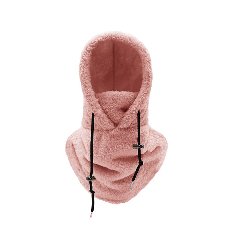 Plush-Lined Adjustable Hood for Skiing and Biking