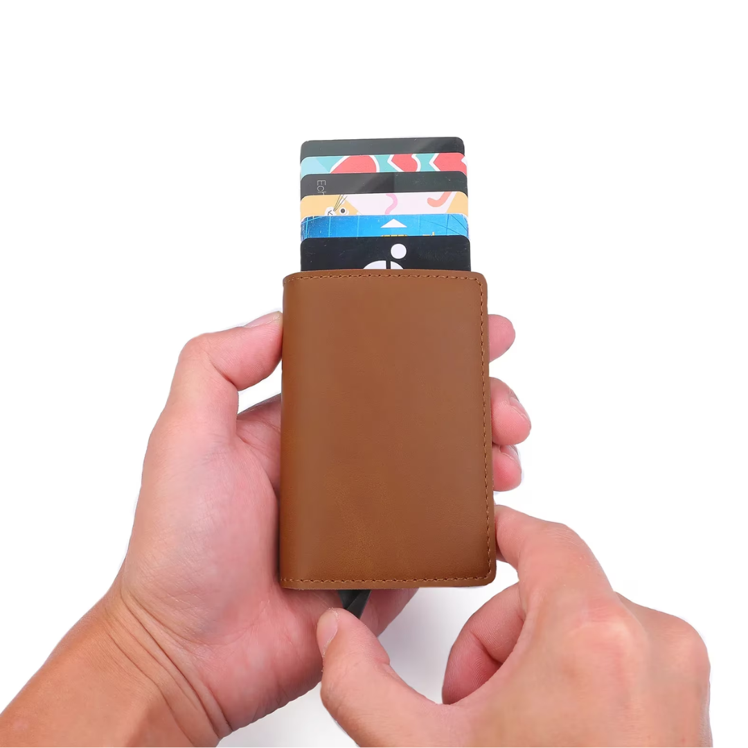 RFID-Blocking Aluminium Cardholder Wallet with Money Clip