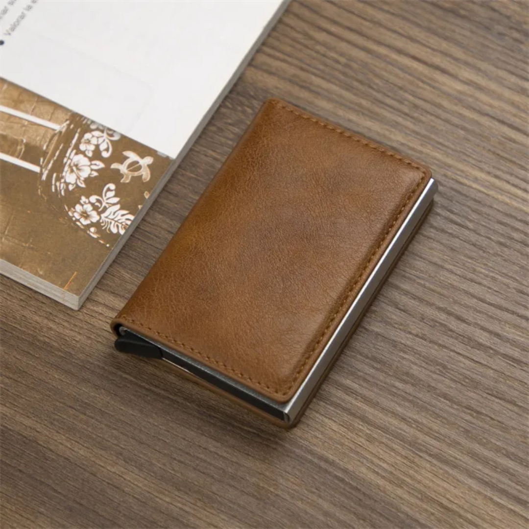 RFID-Blocking Aluminium Cardholder Wallet with Money Clip
