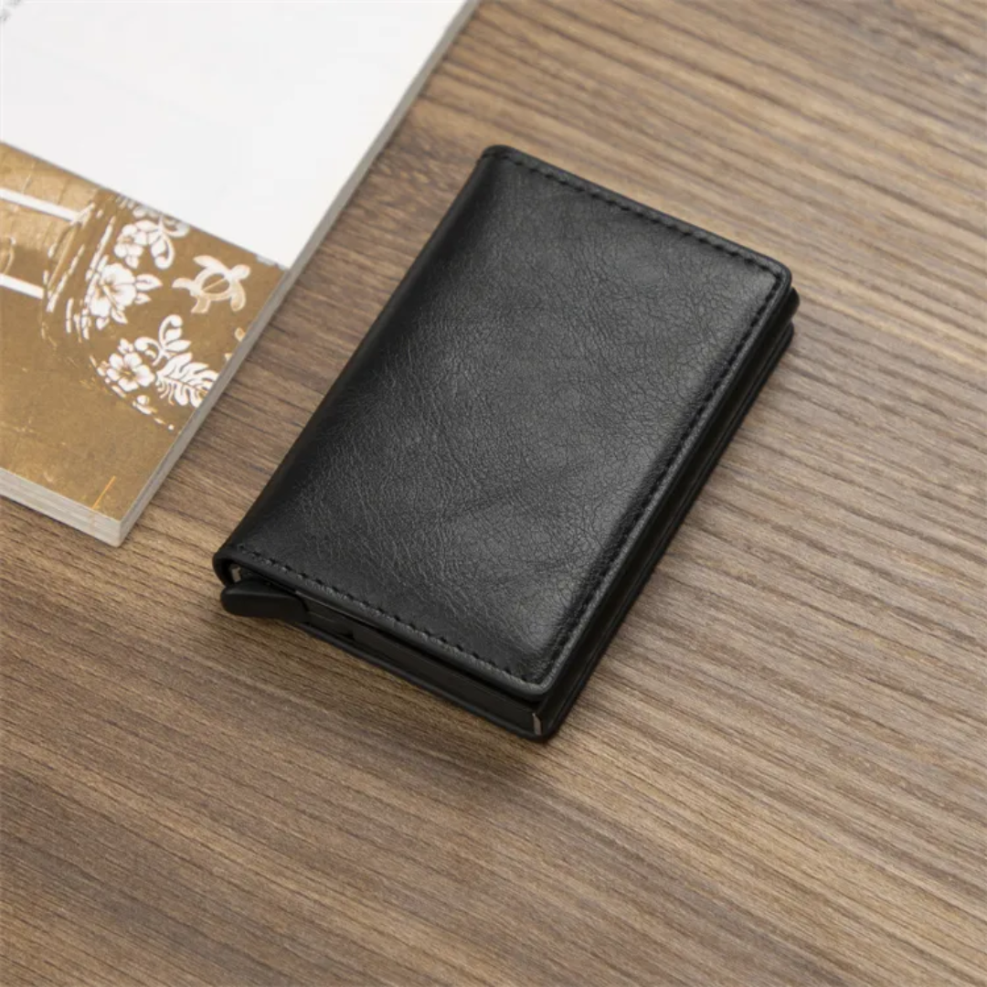 RFID-Blocking Aluminium Cardholder Wallet with Money Clip