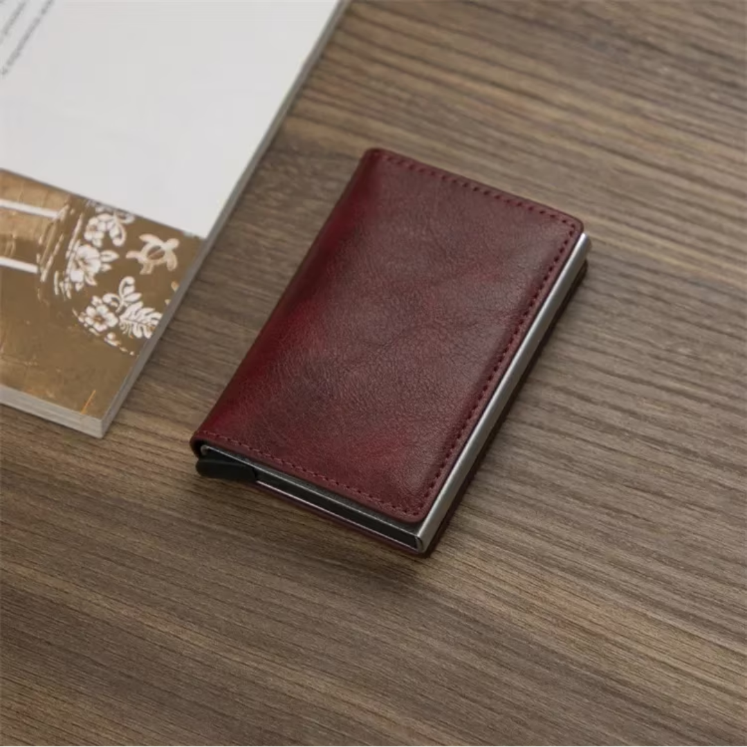 RFID-Blocking Aluminium Cardholder Wallet with Money Clip