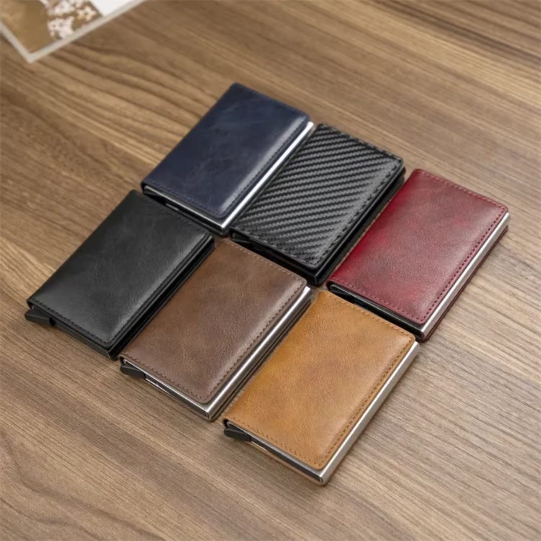 RFID-Blocking Aluminium Cardholder Wallet with Money Clip