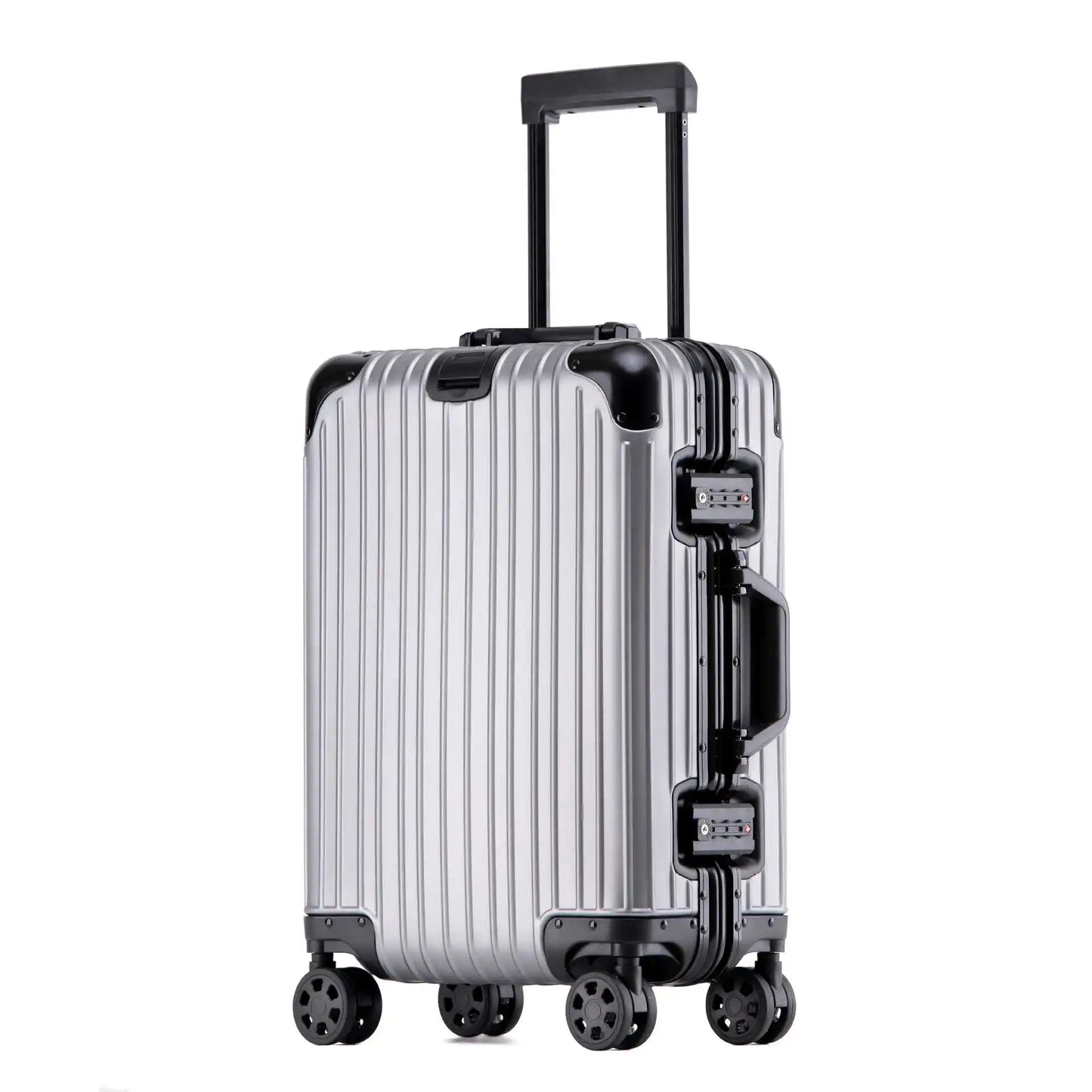 Aluminium-Magnesium Hard Shell Suitcase with 360° Spinner Wheels