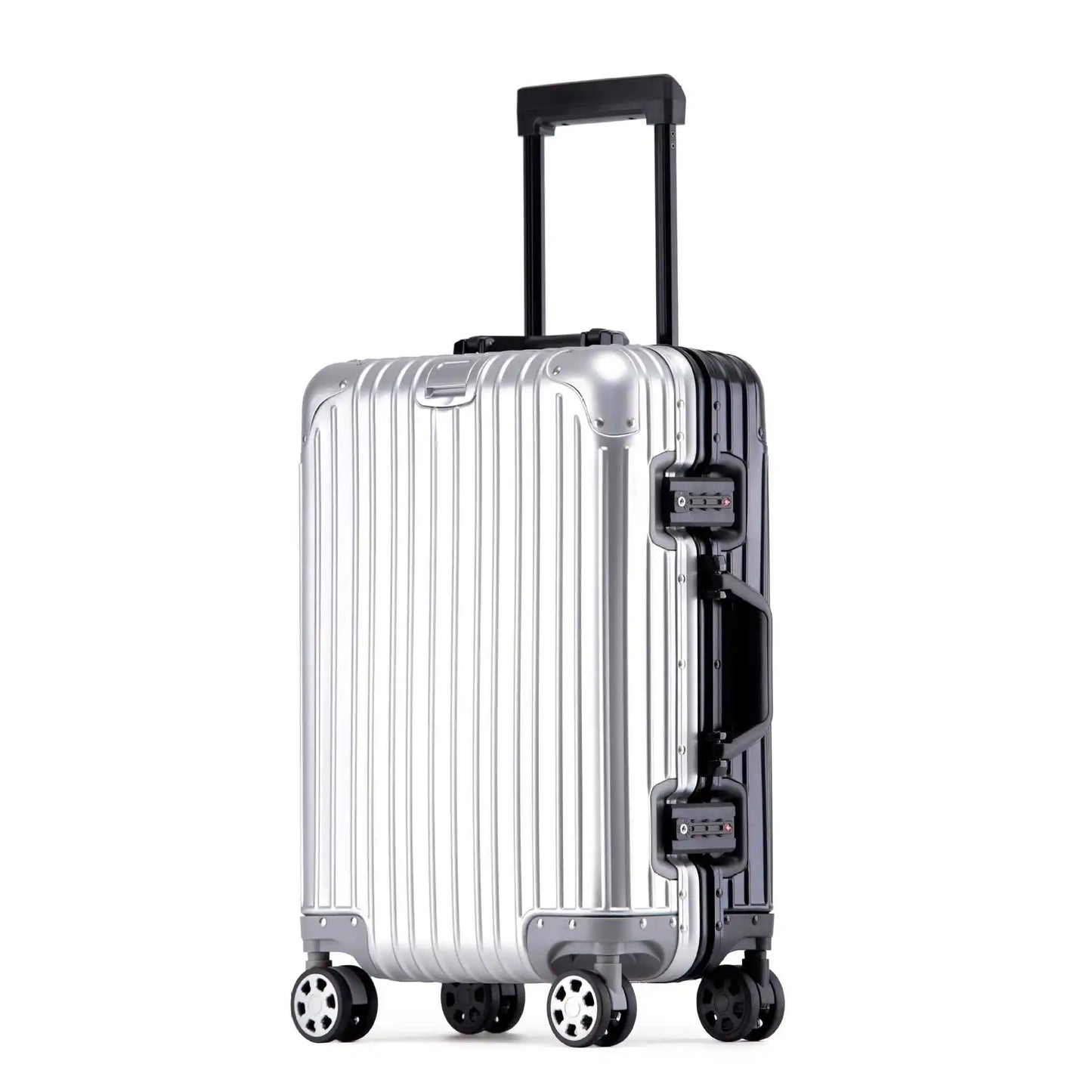 Aluminium-Magnesium Hard Shell Suitcase with 360° Spinner Wheels