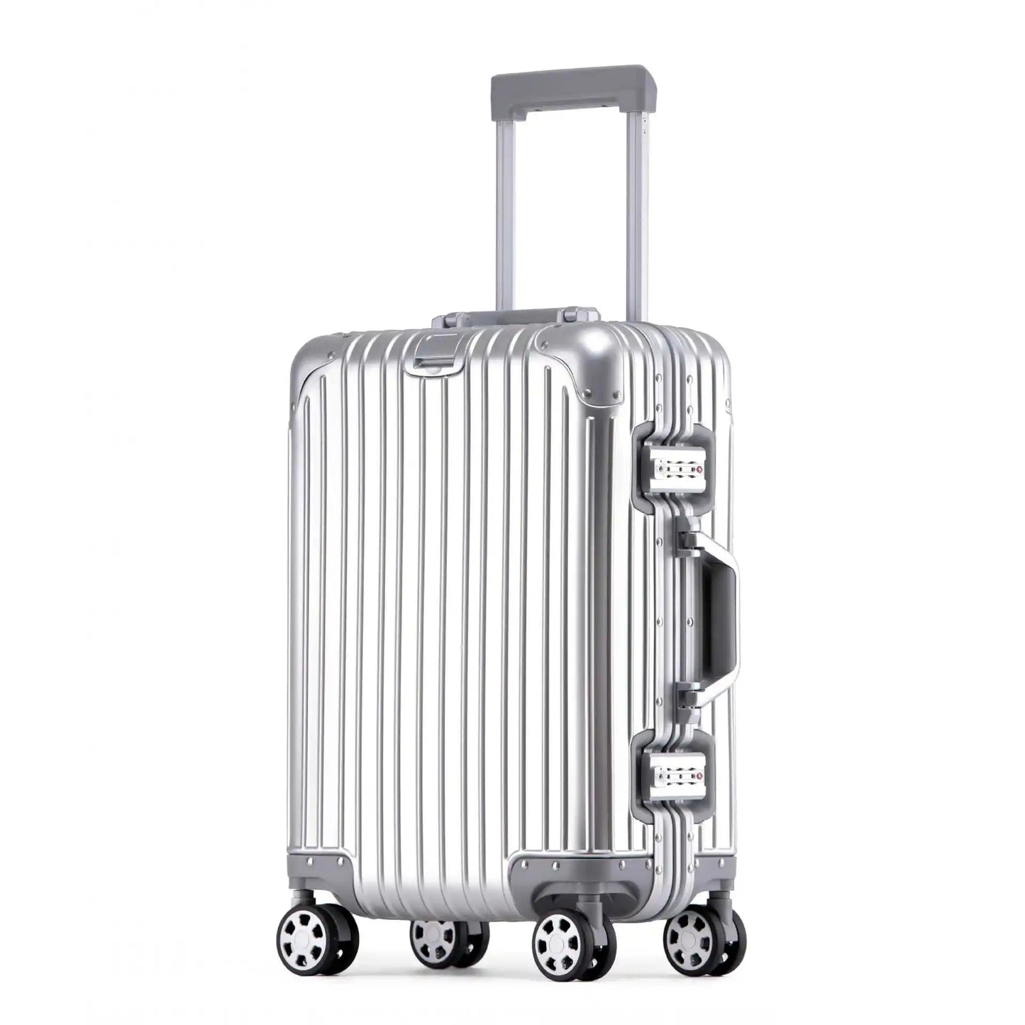 Aluminium-Magnesium Hard Shell Suitcase with 360° Spinner Wheels