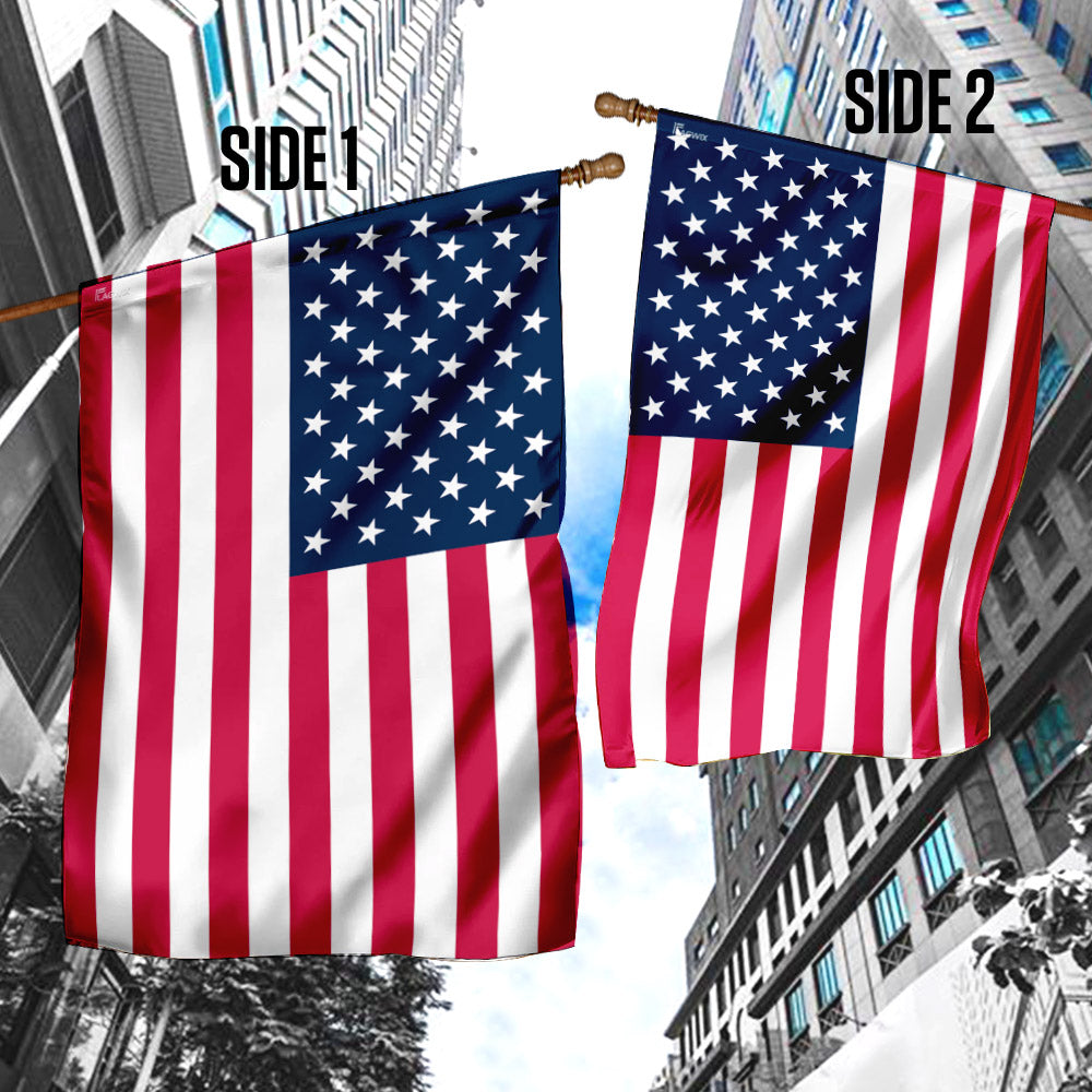 Double-Sided American Flag - Durable Canvas Patriotic Flag for House & Garden