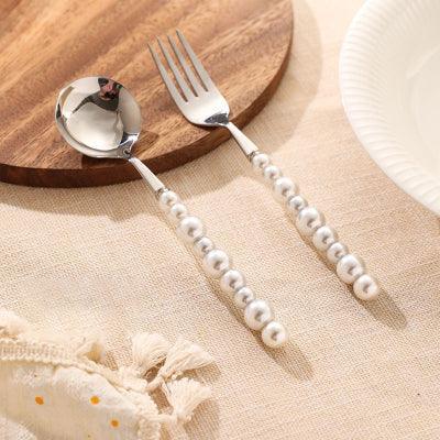 Pearl Handle Stainless Steel Cutlery Set