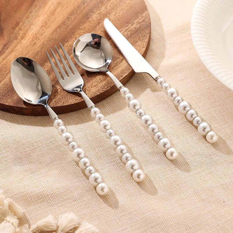 Pearl Handle Stainless Steel Cutlery Set