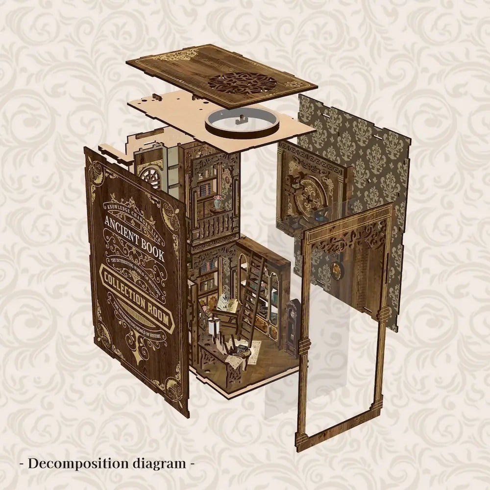 Ancient Library DIY Book Nook Kit