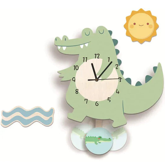 Cute Animal Wall Clock for Kids - ZooTime Design