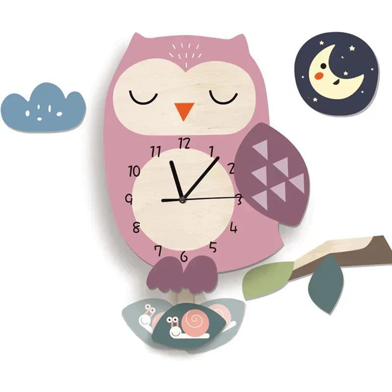 Cute Animal Wall Clock for Kids - ZooTime Design