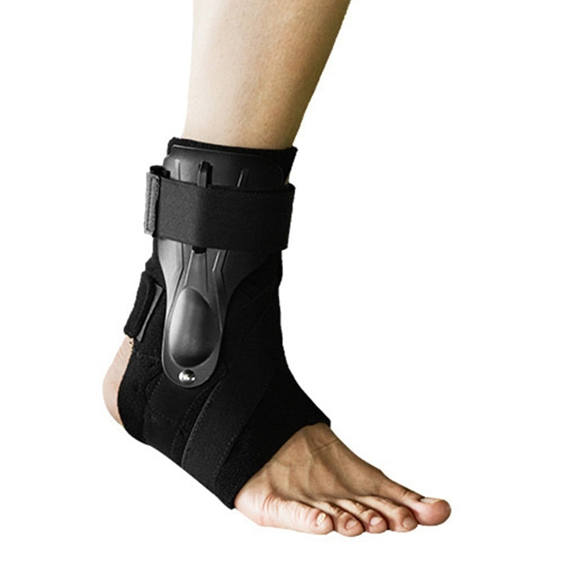 Adjustable Ankle Brace with X-Strap Stabilizers for Injury Prevention