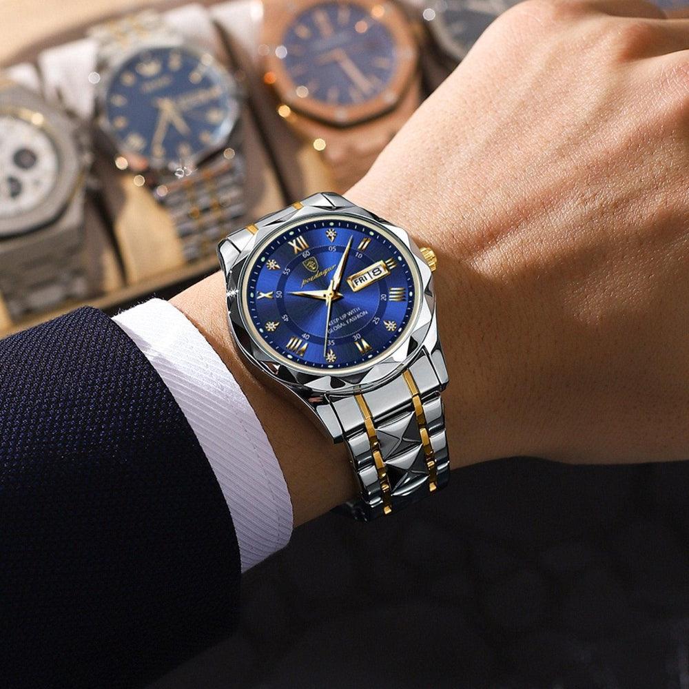 Elegant Men's Quartz Watch with Adjustable Strap