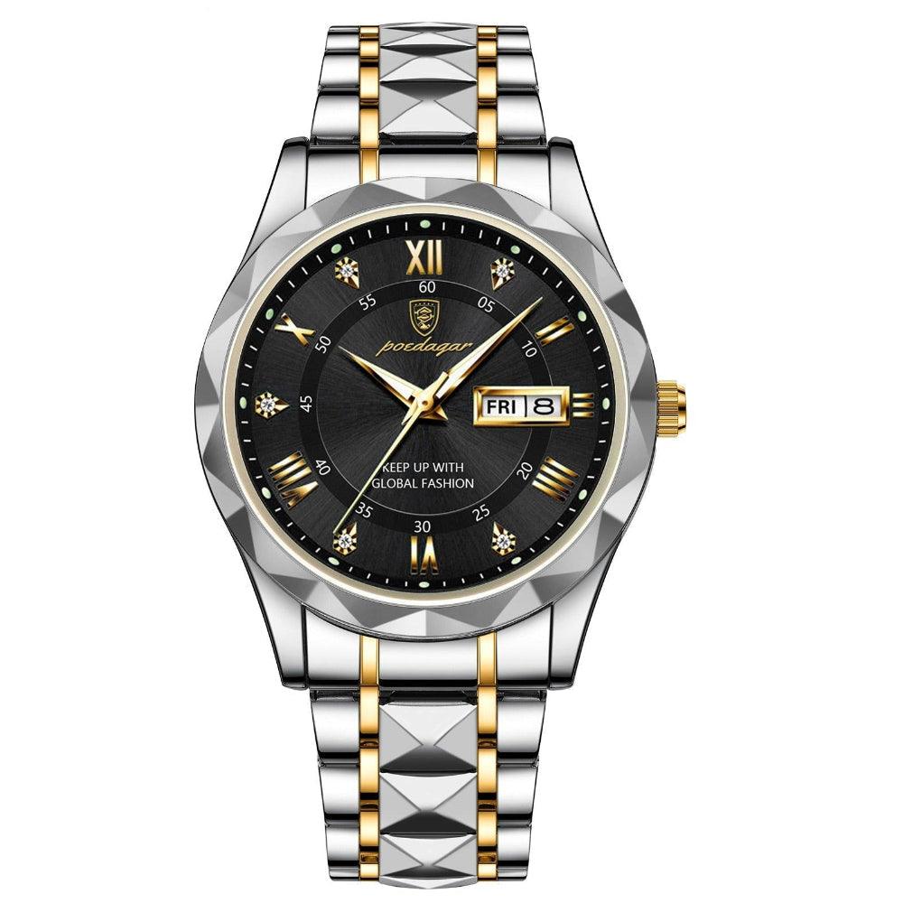 Elegant Men's Quartz Watch with Adjustable Strap