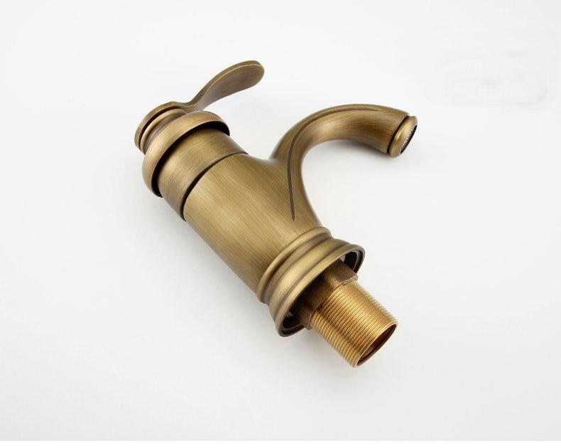 Antique Brass Bathroom Faucet Sink Mixer Tap