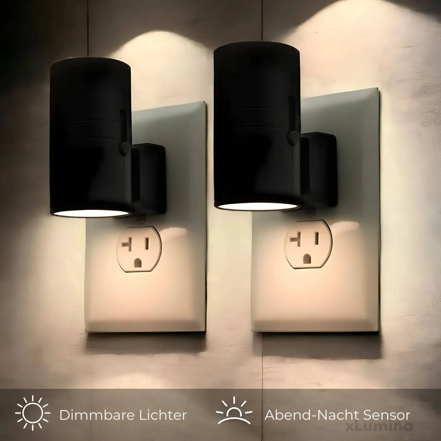 Dimmable Plug-in Night Light with Adjustable Brightness