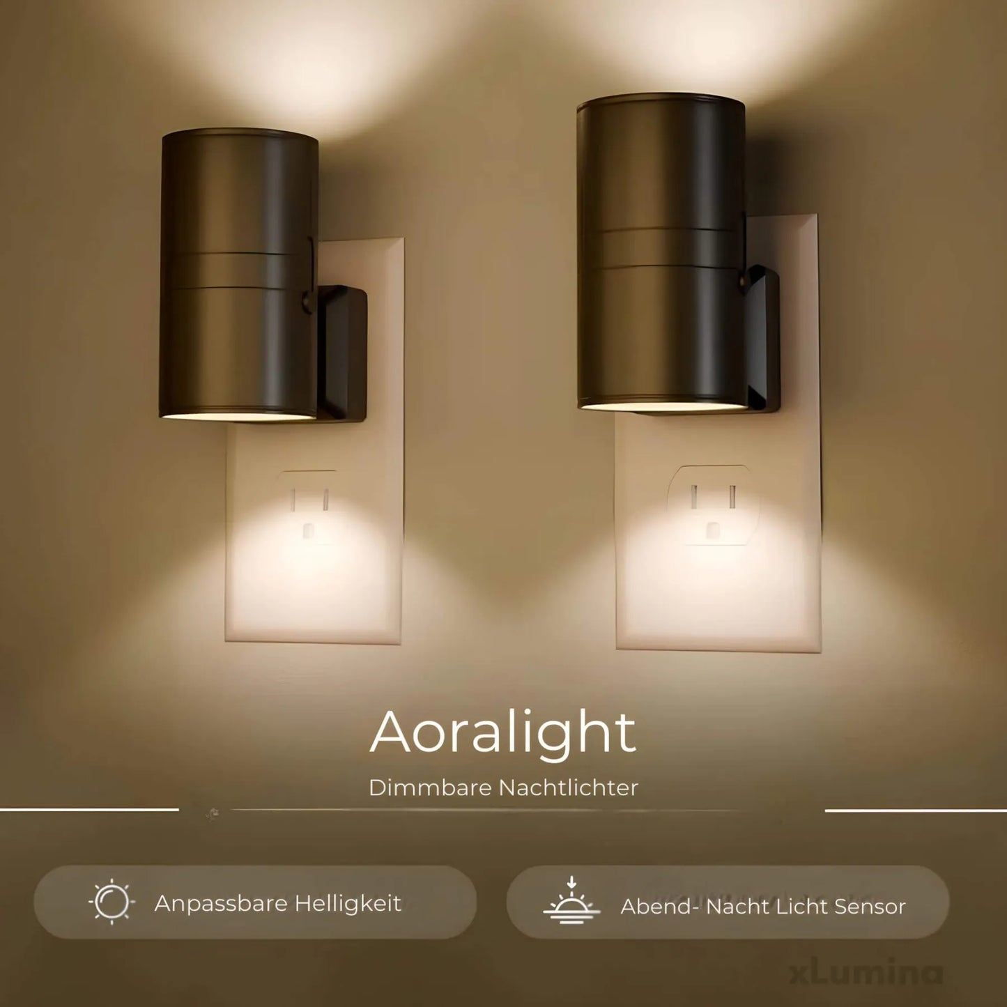 Dimmable Plug-in Night Light with Adjustable Brightness