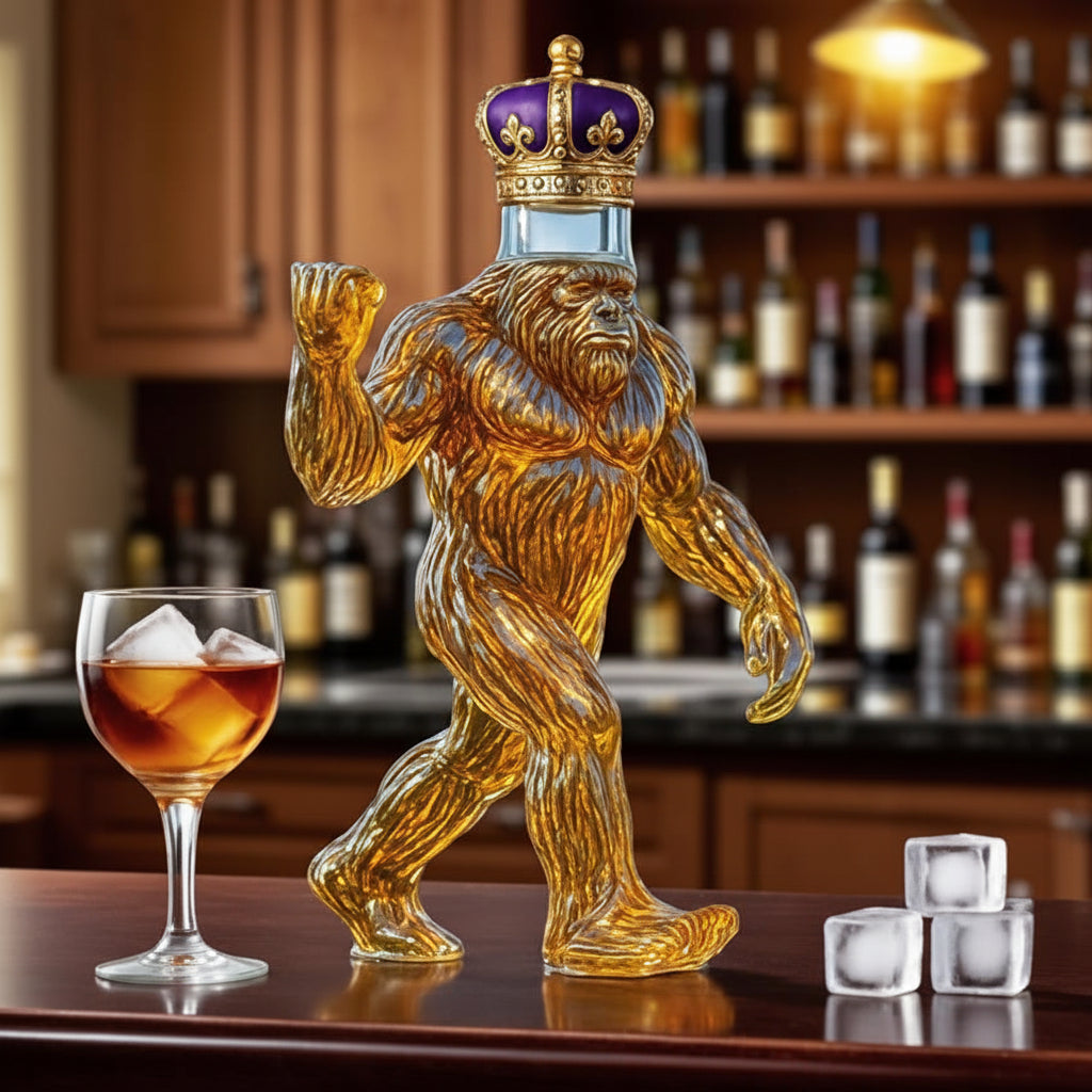Ape Glass Decorative Liquor Decanter with Stopper
