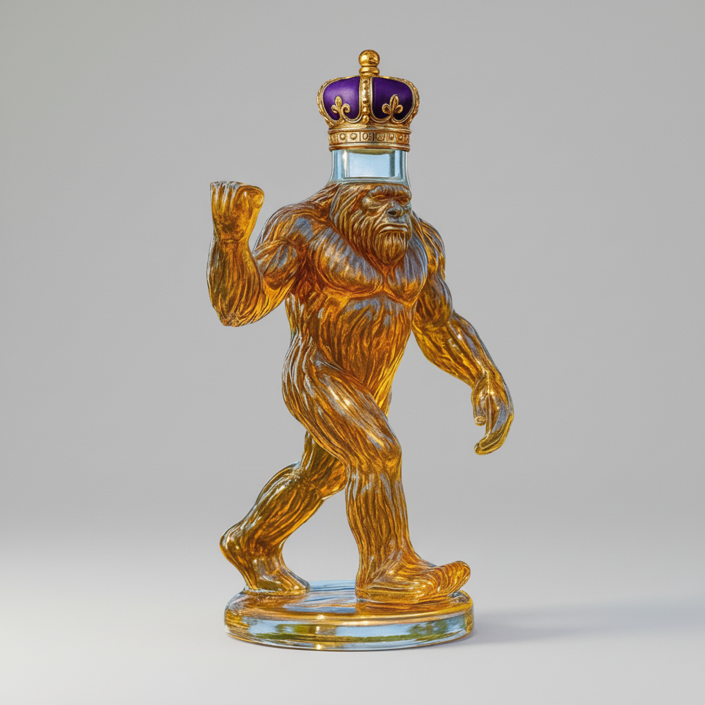 Ape Glass Decorative Liquor Decanter with Stopper