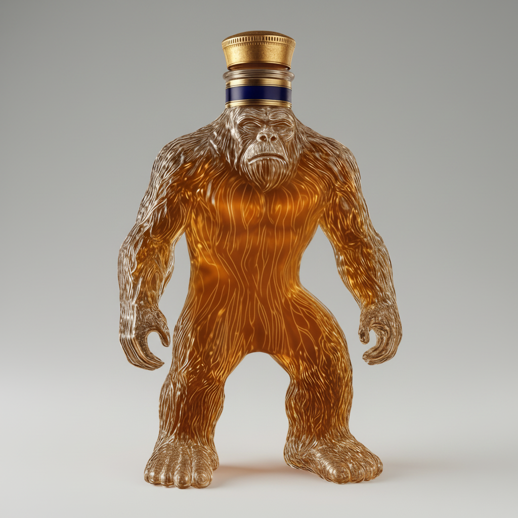 Ape Glass Decorative Liquor Decanter with Stopper
