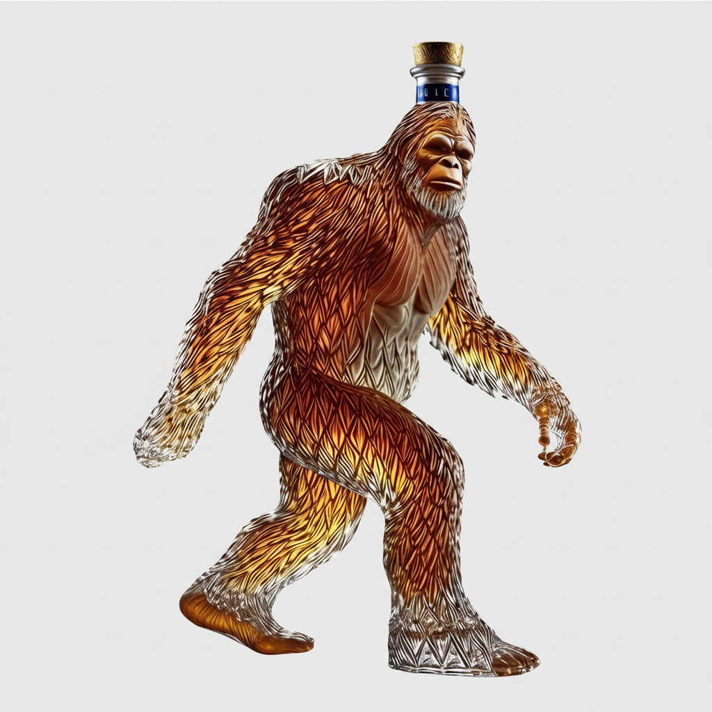 Ape Glass Decorative Liquor Decanter with Stopper