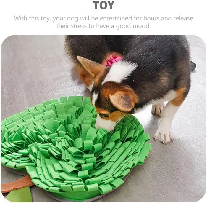 Interactive Dog Snuffle Mat for Cognitive Training and Slow Eating