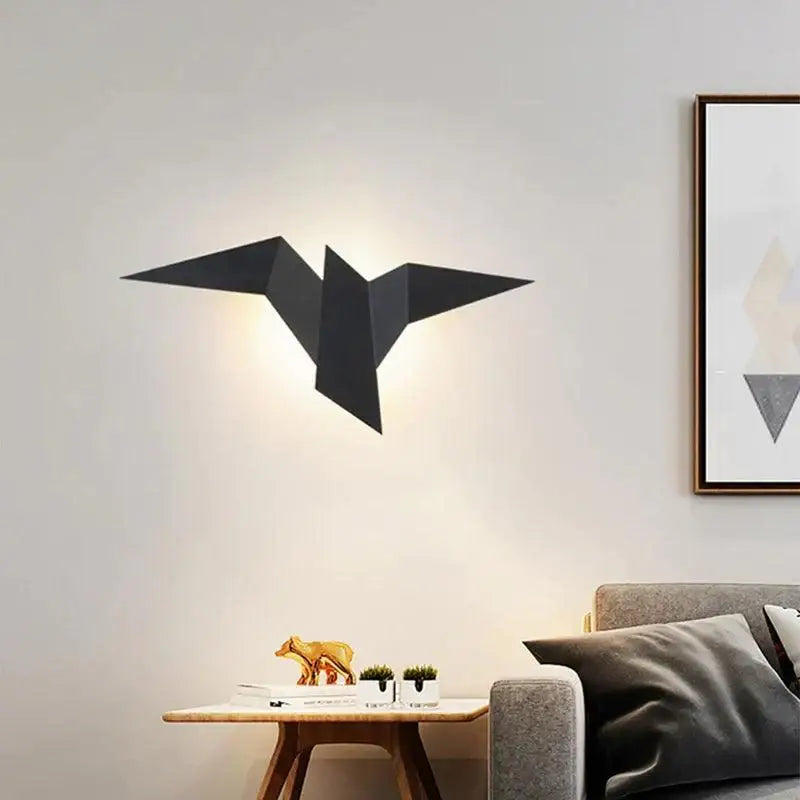 Modern Geometric Bird LED Wall Light
